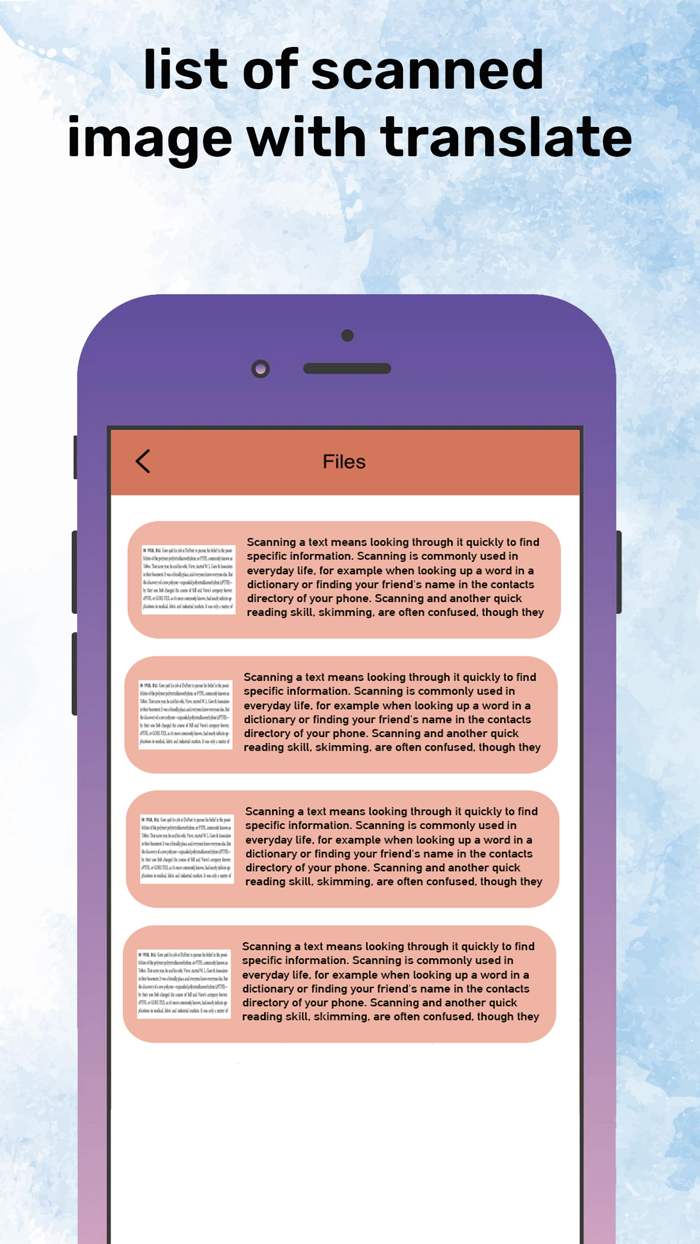 스캐너 사진 번역기 스냅