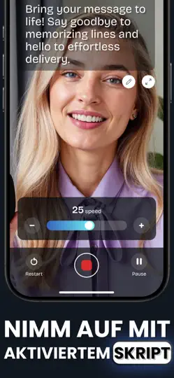 Screenshot von TeleP - Video Teleprompter auf dem iPhone 2