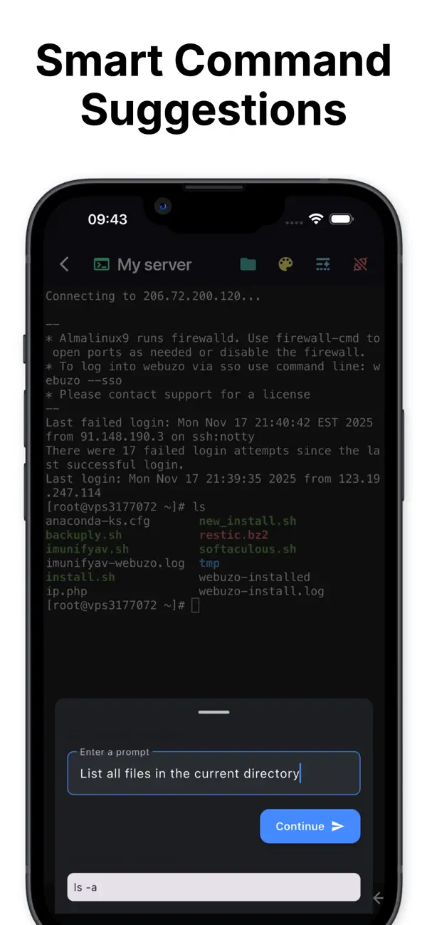 #3. SSH - (iOS) De: TERMUX LIMITED LIABILITY COMPANY