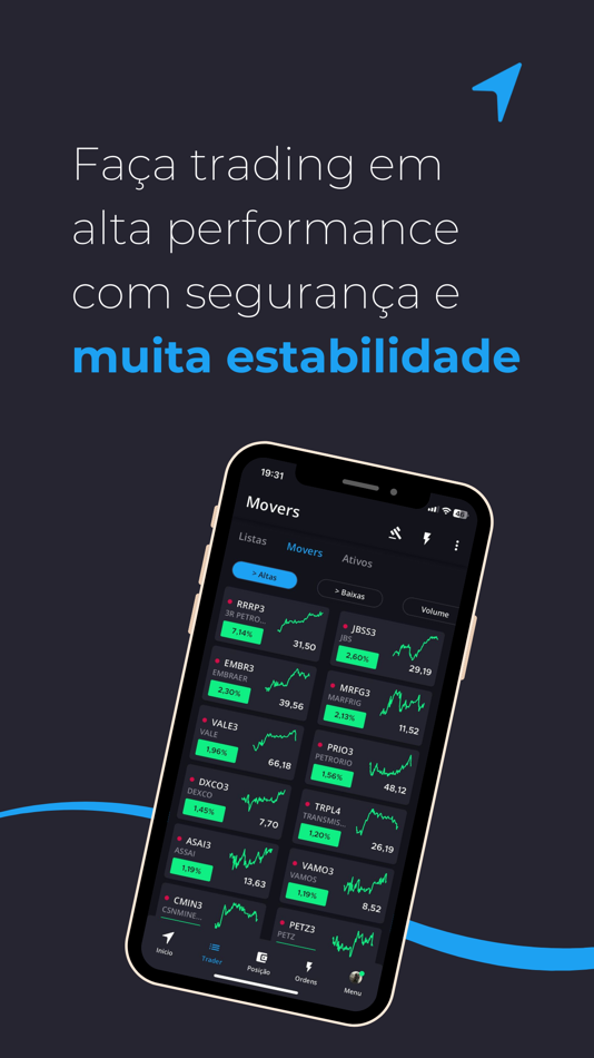 #1. RocketTrader: Ações e Trading (macOS) 由: Valemobi Consultoria Empresarial S/A