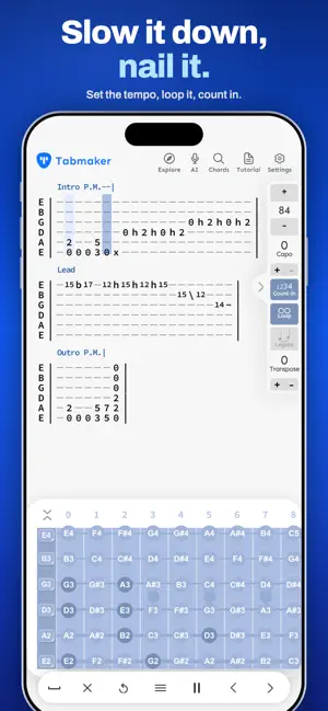 TabMaker - Guitar Tab Editor screenshot 3