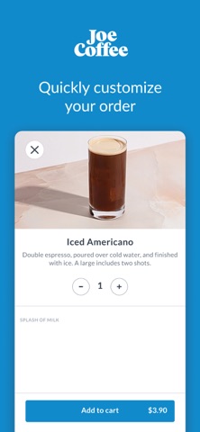 Joe Coffee Company screenshot