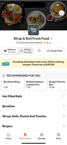 Wrap & Roll Fresh Food Screenshot 2 of 4