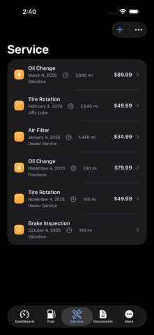 VaultDrv: Car Record Keeper screenshot