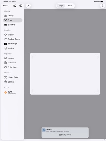 Athos Book Tracker & Bookshelf iPad screenshot