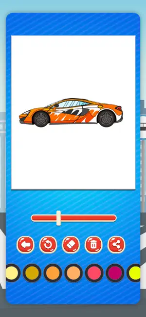 Magic cars coloring book game screenshot 4