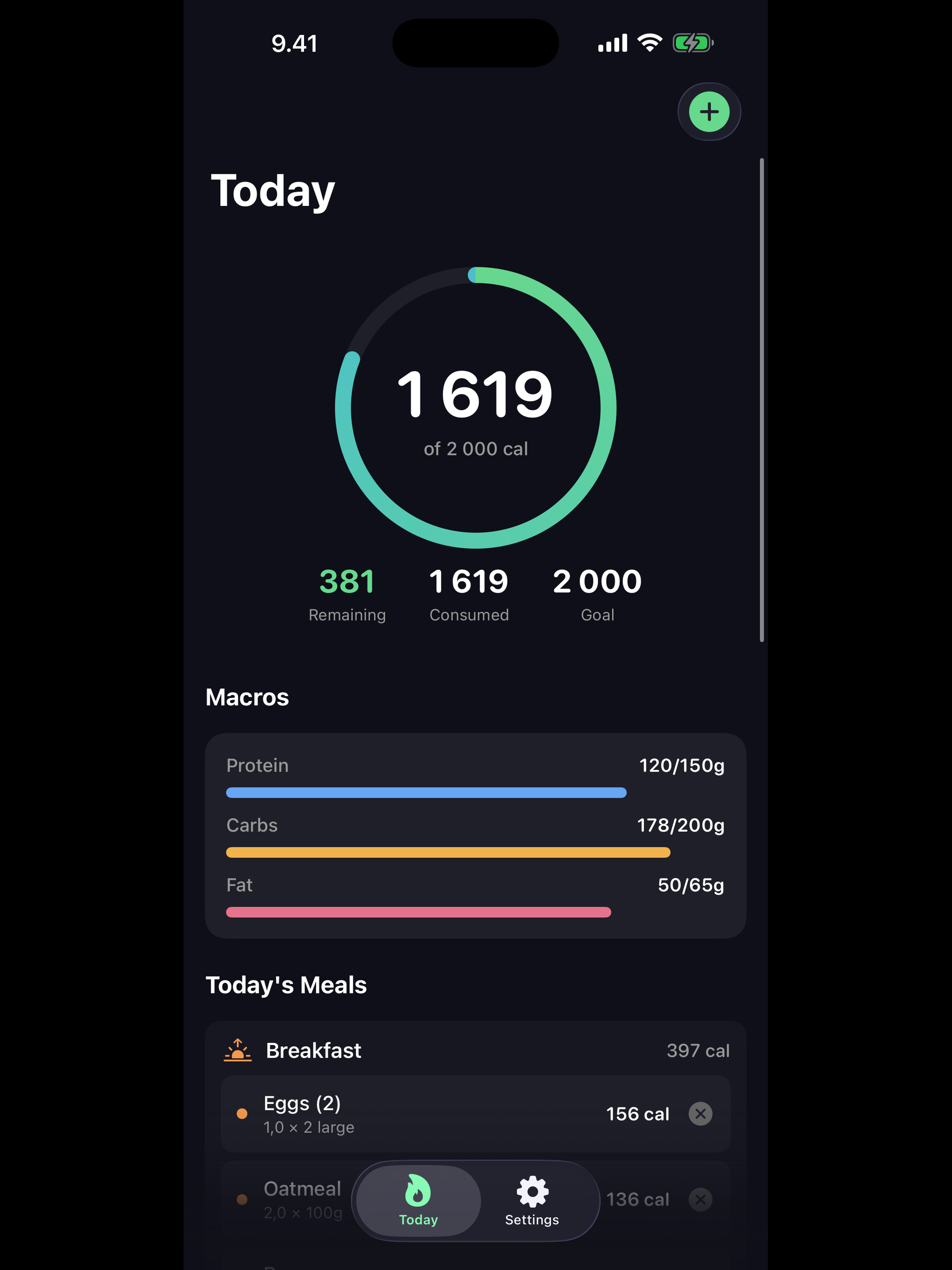 Calio: Calorie & Macros