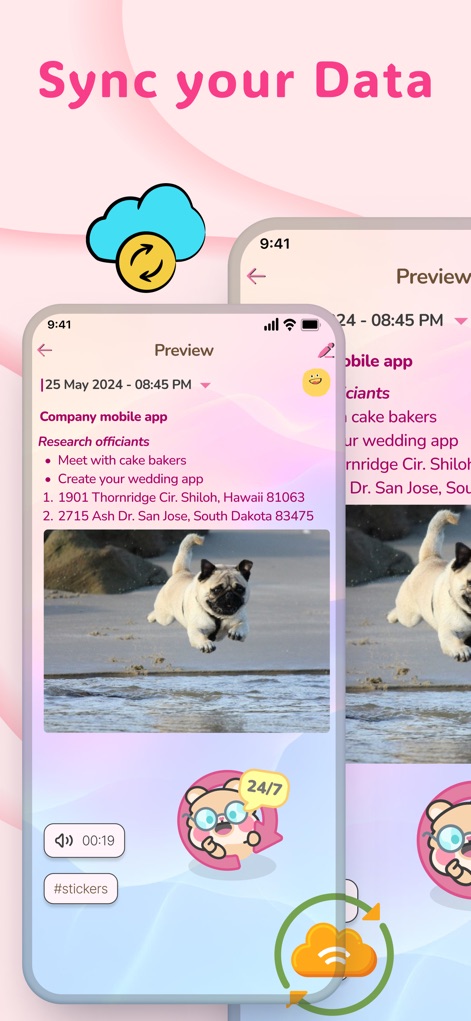 My Daily Diary - Mood Journal - The app ensures data continuity and accessibility across devices through its robust cloud synchronization feature, preserving all diary entries and associated media like voice notes.