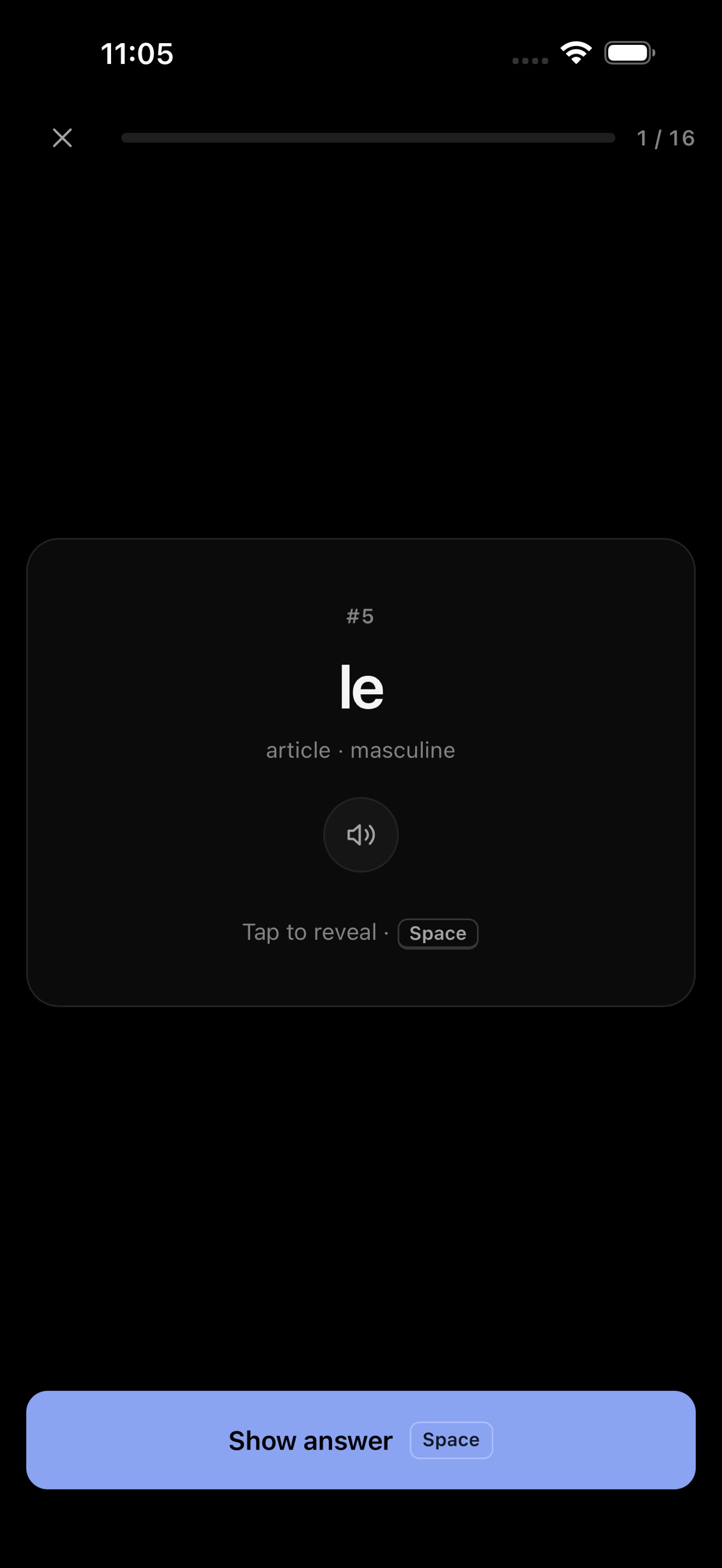 Screenshot 2 of Mille: French Vocabulary