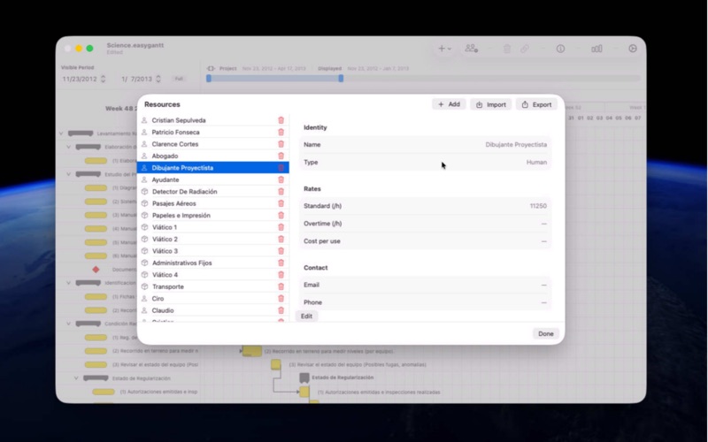 EasyGantt5 screenshot