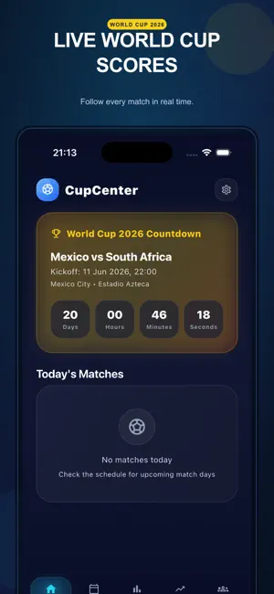 CupCenter: World Cup 26 Scores screenshot 1
