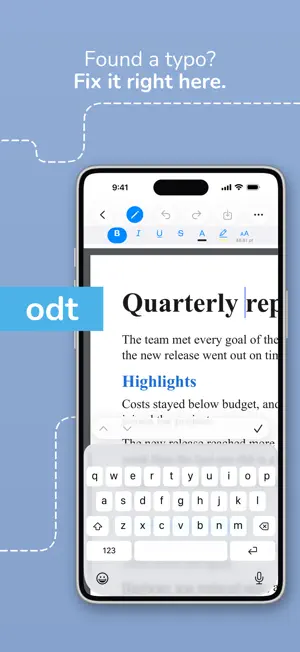 OpenDocument Reader - view ODT screenshot 4