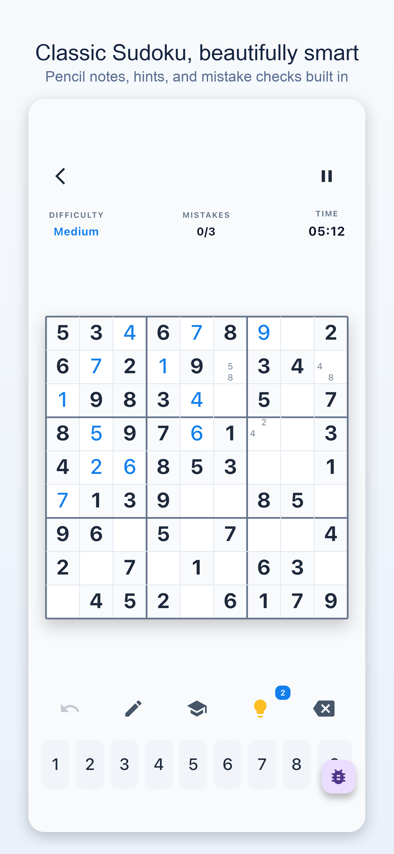 Izi Sudoku: Logic Puzzle Game screenshot 2