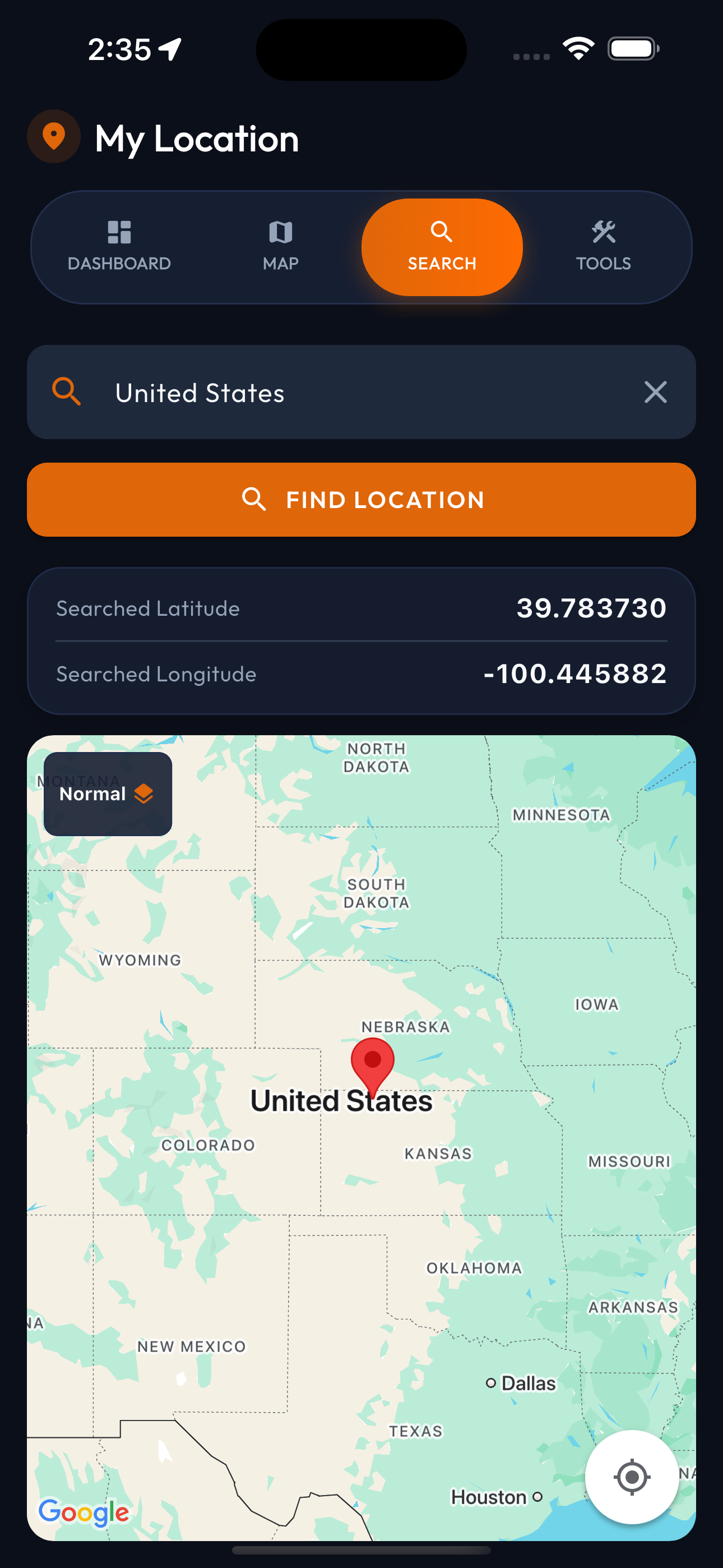 Current location - Live GPS screenshot 3