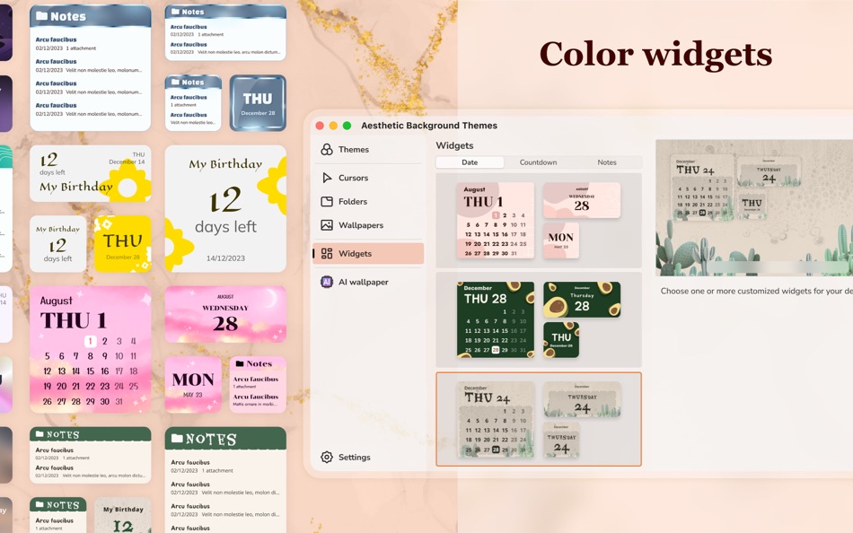 #3. Aesthetic Background Themes (macOS) Podle: Simpledio, LLC