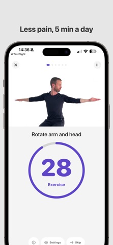 Physio Home Training app screenshot