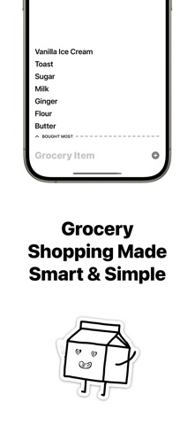 Milk - Sorted Grocery List screenshot