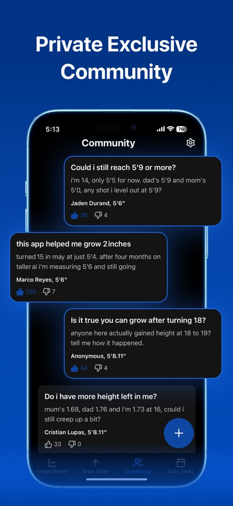 Taller AI - Connect with a private community of motivated individuals, where users can share progress and ask questions to gain support.