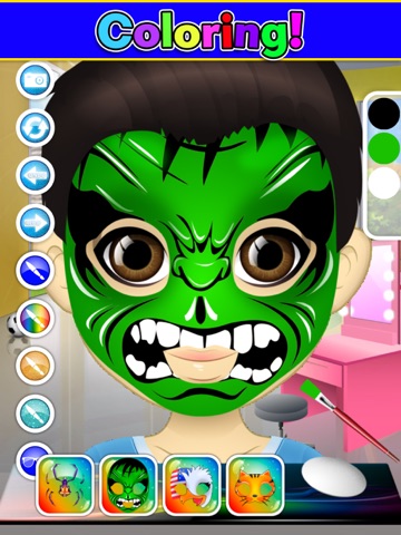Kids Face Paint: Coloring Game iPad screenshot