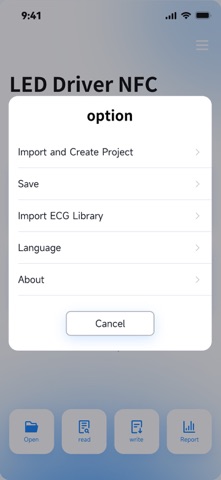 LED Driver NFC Config Tool Screenshot 2 of 5