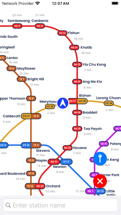 Singapore MRT Train Subway Screenshot