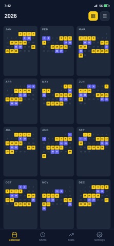Kuadri: Shift Work Calendar Screenshot 6 of 6
