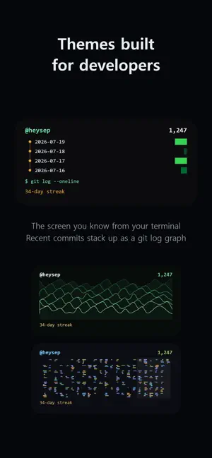 GitGarden: Commit Graph Widget screenshot 3