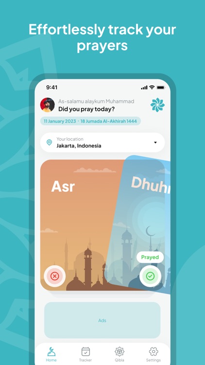 Niya: Muslim prayer tracker