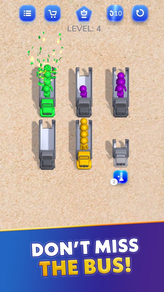 #1. Color Sort Puzzle-Crowd Jam 3D (iOS) By: Ulfat Parveen