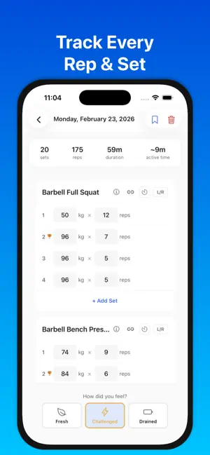BaseLift: Workout Tracker screenshot 1