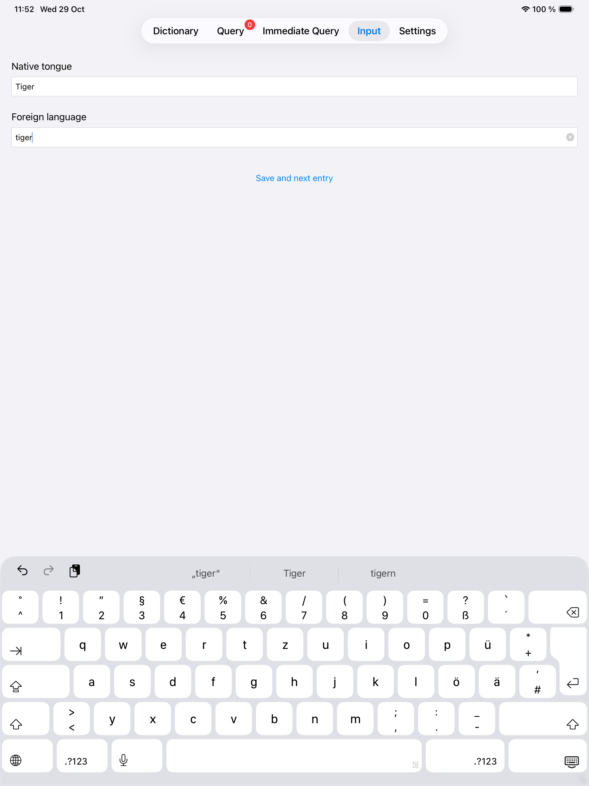 Einfacher Vokabel Trainer screenshot 12