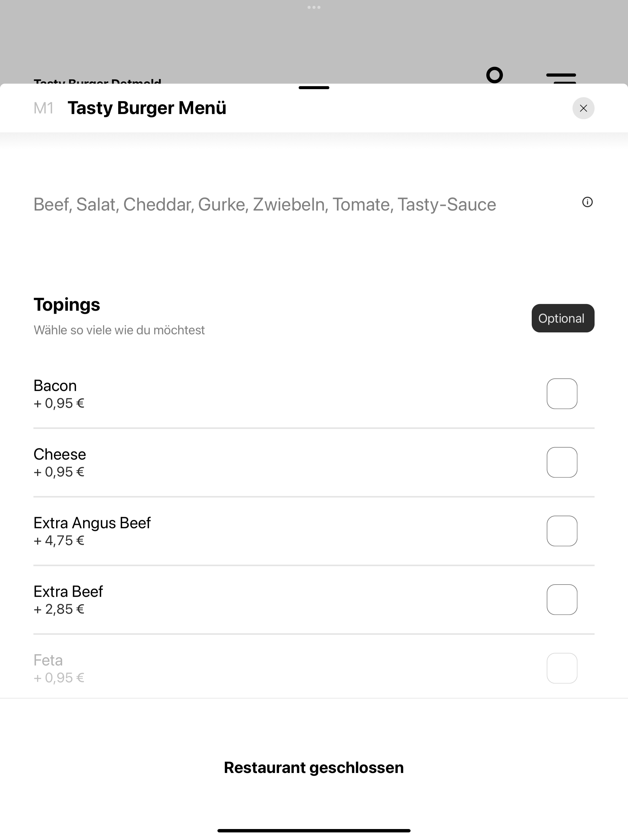 Tasty Burger Detmold screenshot 8