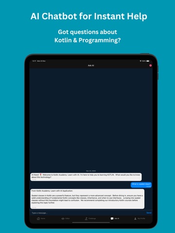 Learn Kotlin - JVM & Compose iPad screenshot