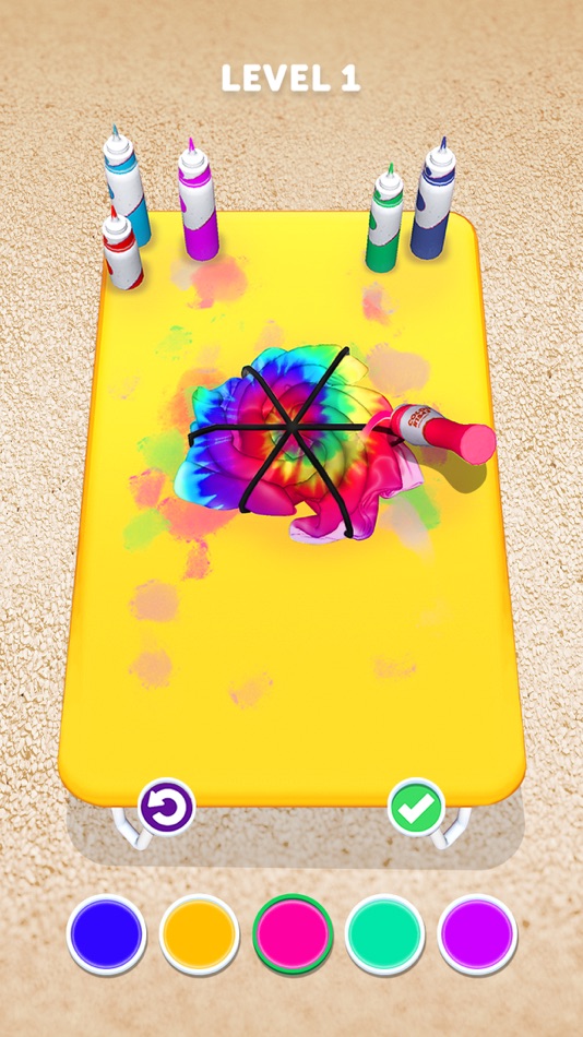 #1. Tie Dye (iOS) 由: Crazy Labs