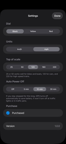 Rosso Speedometer: GPS Speed Screenshot 4 of 4