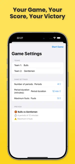 B-Ball: Basketball Scoreboard screenshot 1
