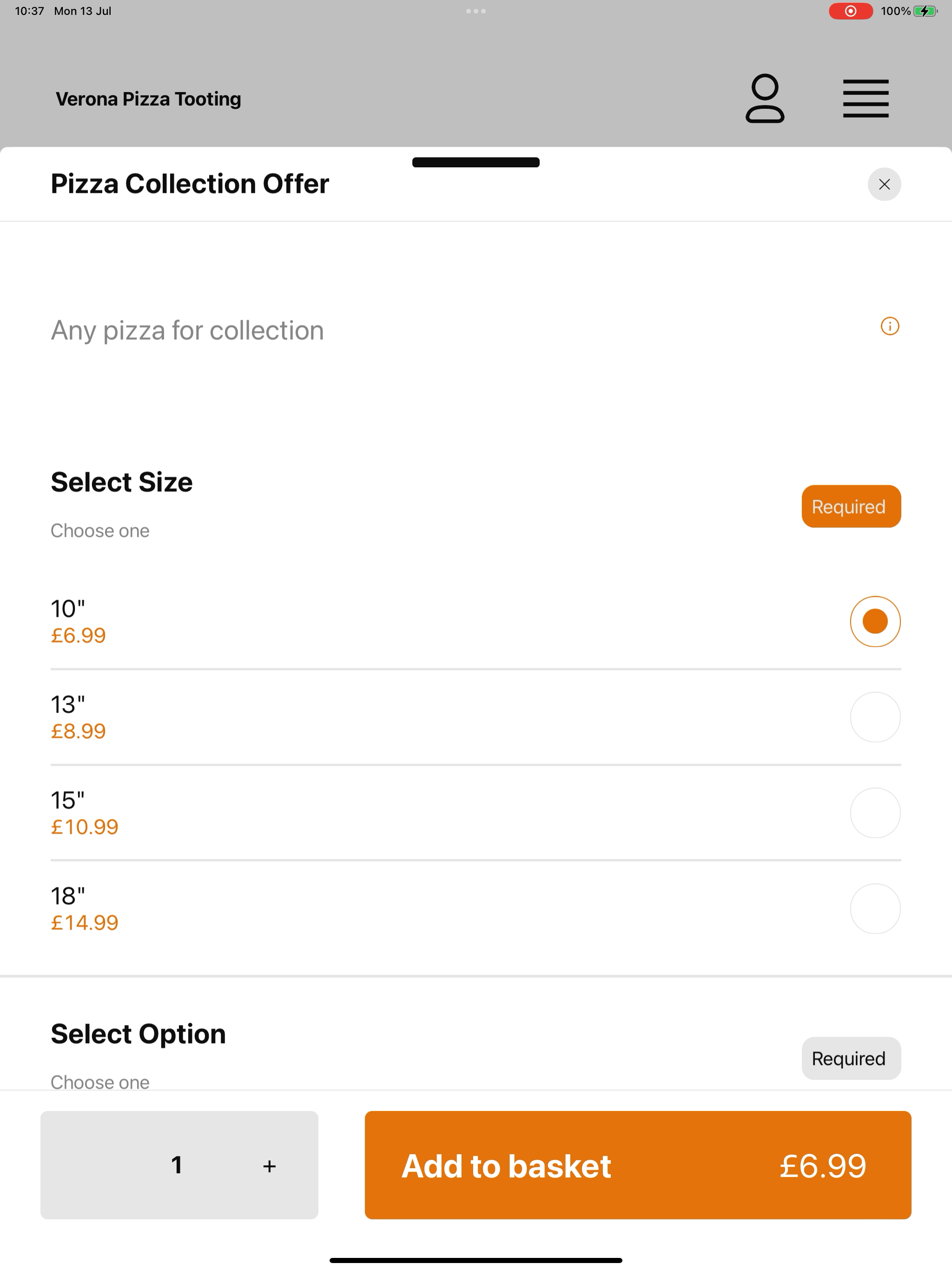 Verona Pizza (Morden) screenshot 14