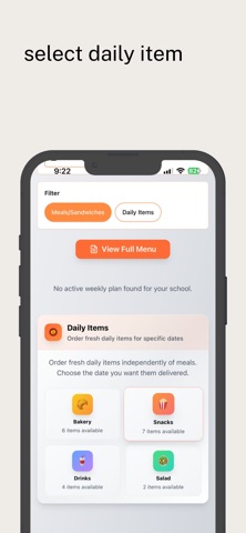 Lite Bite Cafeteria System screenshot