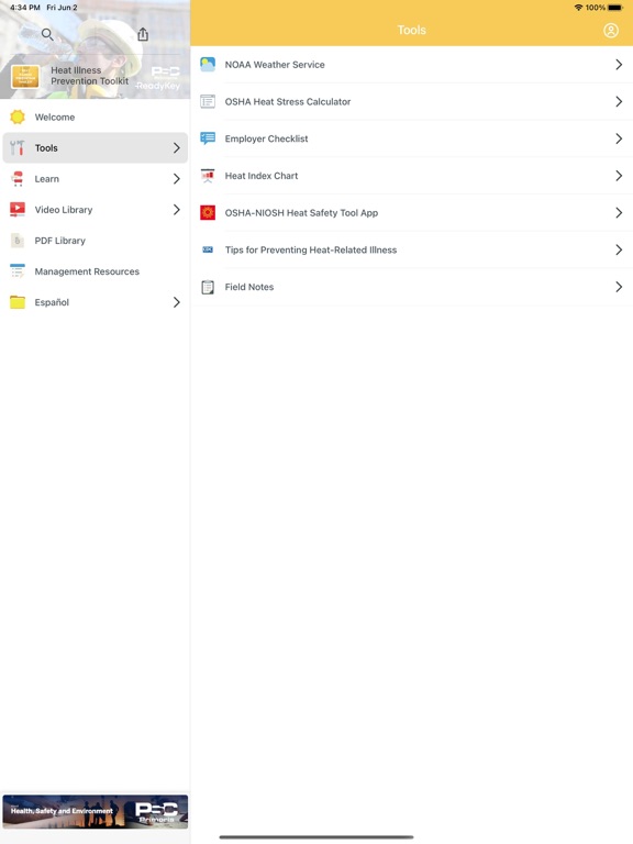 Screenshot #6 pour Heat Illness Toolkit