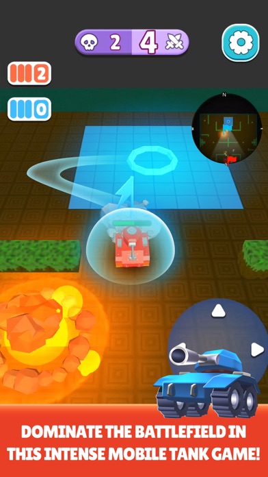 Mini Tank Blitz PvP Battle Screenshot