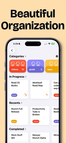 IdeaVault - Store Goals, Ideas screenshot