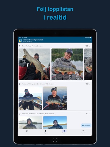 Sportfiskarna Tävling iPad screenshot 2