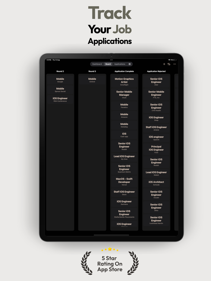 Jobs Tracker Organize Apps