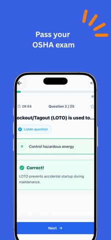 OSHA 10 & 30 Exam  2026 iPhone screenshot