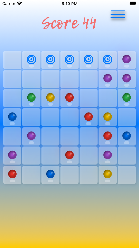 #3. Balls in a line (iOS) 来自: Vladymyr Kravchuk