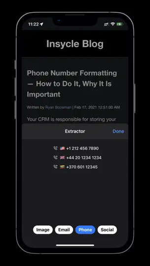 Capture d'écran de Extractor For Safari sur iPhone 5
