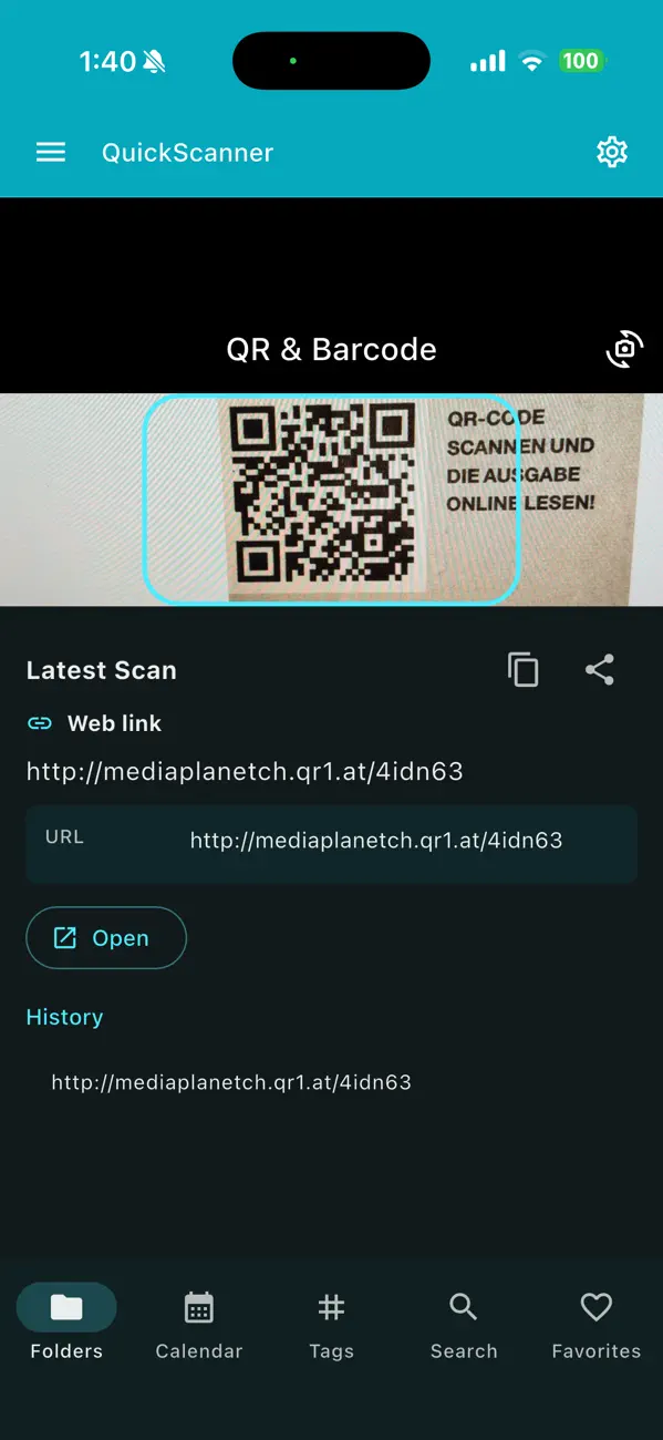 Screenshot #1 pour QuickScanner - OCR,QR,Barcode