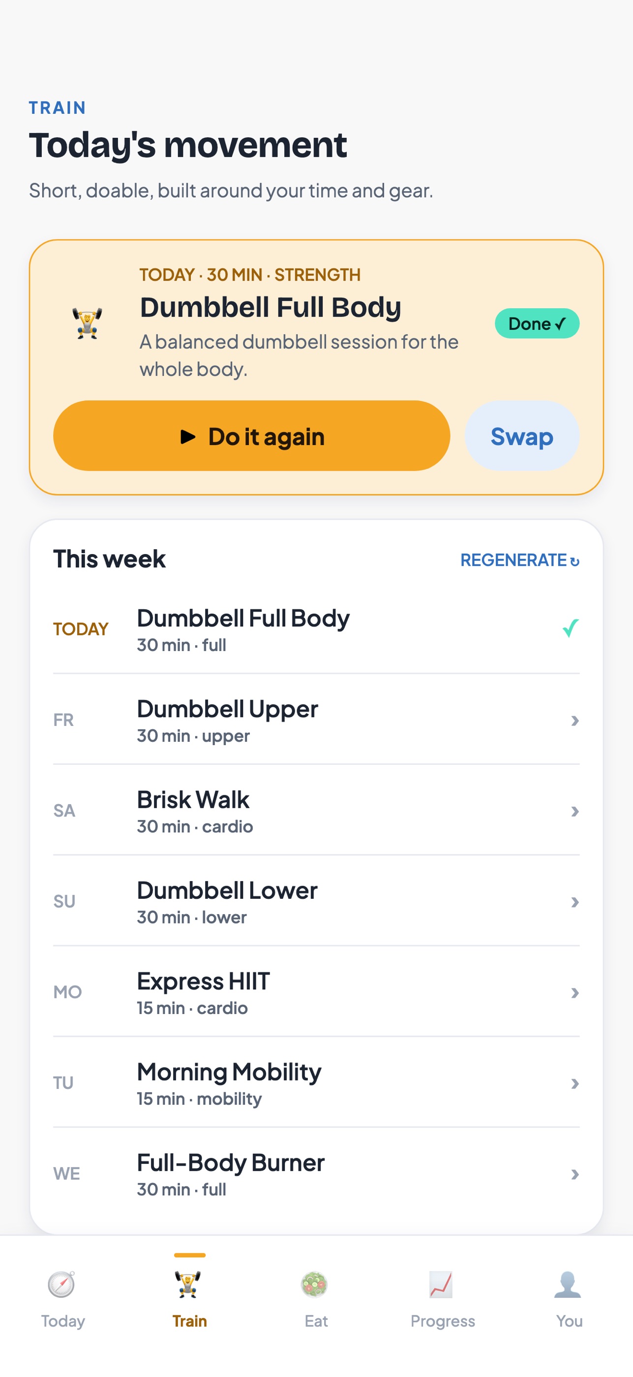 Screenshot 2 of AI Workout and Nutrition Coach