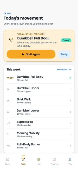 AI Workout and Nutrition Coach screenshot 2