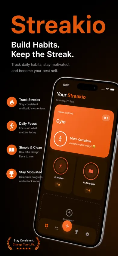 Streakio:Habit & StreakTracker screenshot 1
